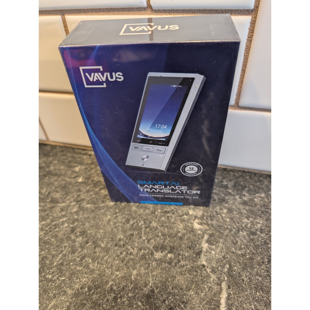 Vavus Smart AI Language Translator Device 2 Gray Gold Handheld Travel WiFi 4G